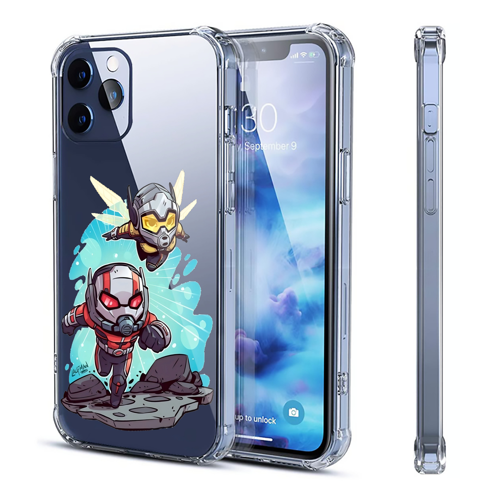 （画像用） アベンジャーズ The Avengers 【iPhone 12シリーズ対応】透明スマホケース（クリアソフトケース）